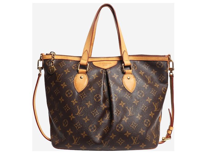 Louis Vuitton Sac cabas Palermo PM Monogram marron 2011 - vue 3