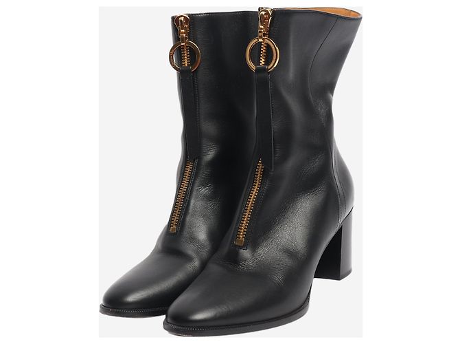 Dior Black Effrontee heeled ankle boots - size EU 40 - view 2