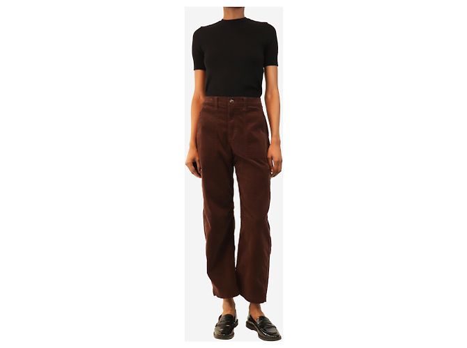 Autre Marque Vaqueros de pana Hazal Chocolate - size UK 6 Castaño - vista 2