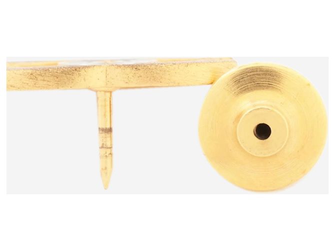 Chanel Coco Mark 02A Anstecknadel in Schwarz und Gold - Ansicht 3
