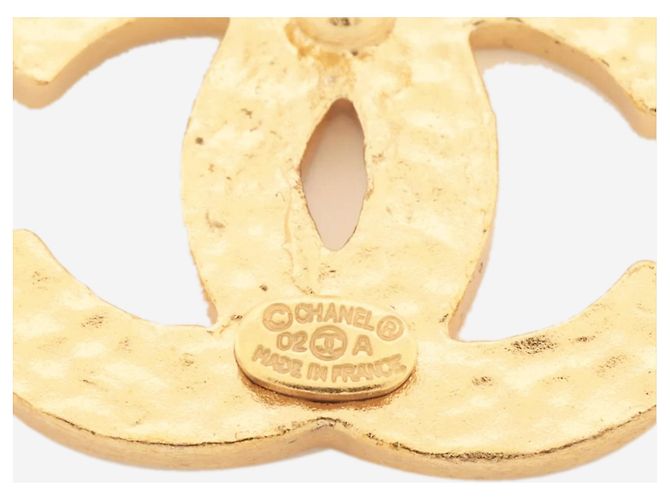 Chanel Coco Mark 02A Anstecknadel in Schwarz und Gold - Ansicht 5