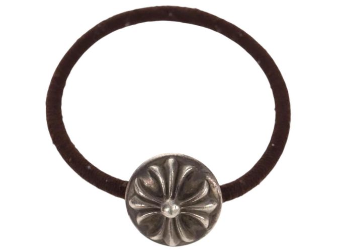 Chrome Hearts Cross Ball Button Hair Tie Ag925 Silver - vista 2