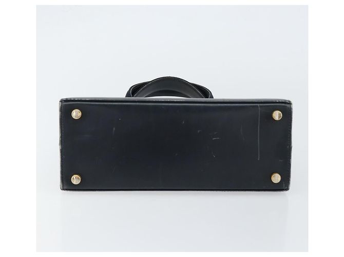 Salvatore Ferragamo Vala Hand Bag Leather Navy Gold - vista 5