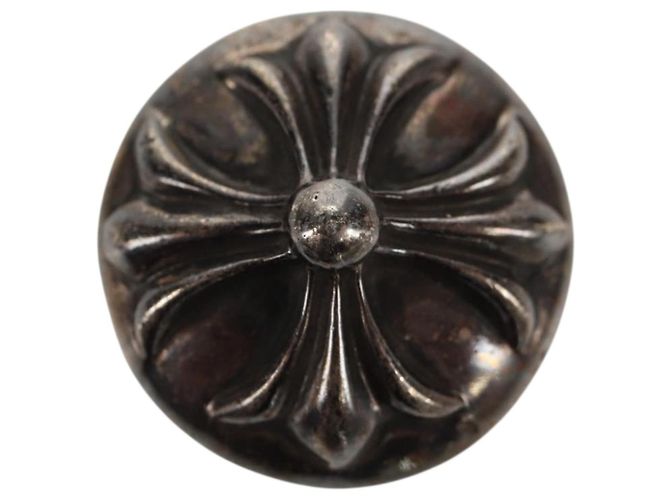 Chrome Hearts Cross Ball Button Hair Tie Concho Ag925 Silver - vista 2