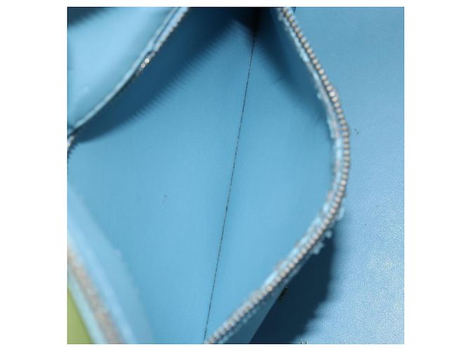 LOUIS VUITTON Monogram Vernis Houston Hand Bag Baby Blue M91005 LV - vista 21