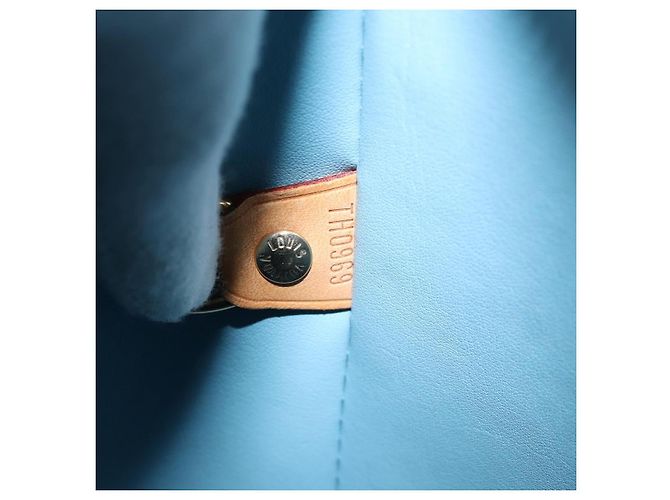 LOUIS VUITTON Monogram Vernis Houston Hand Bag Baby Blue M91005 LV - vista 23