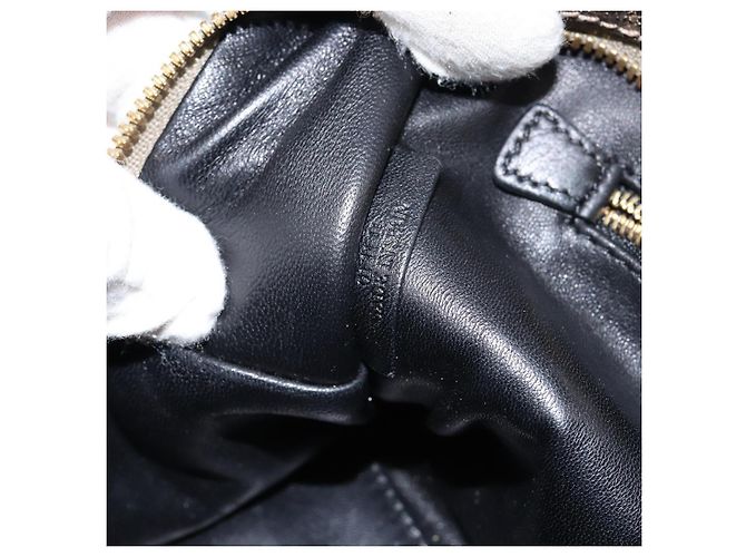 LOEWE Anagram Americana 28 Hand Bag Leather Gold - vista 12