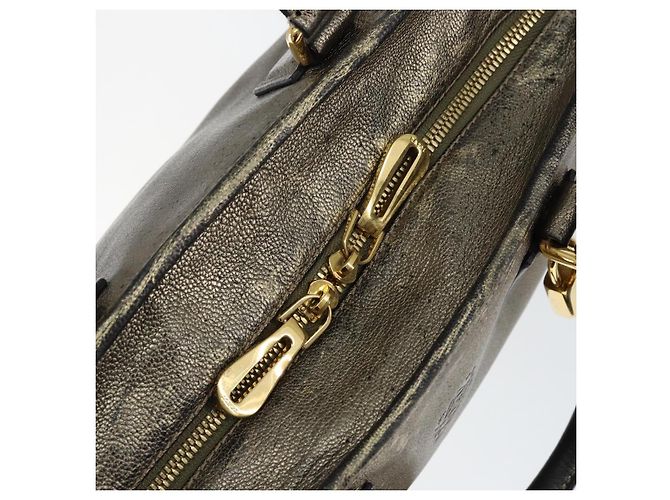 LOEWE Anagram Americana 28 Hand Bag Leather Gold - vista 19
