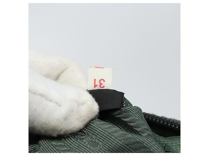 Sac à main PRADA Nylon Vert Or - vue 11