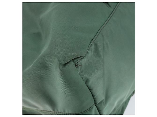 Sac à main PRADA Nylon Vert Or - vue 14
