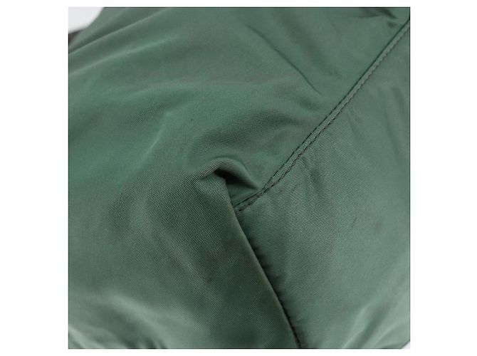 Sac à main PRADA Nylon Vert Or - vue 16