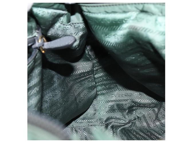 Sac à main PRADA Nylon Vert Or - vue 20