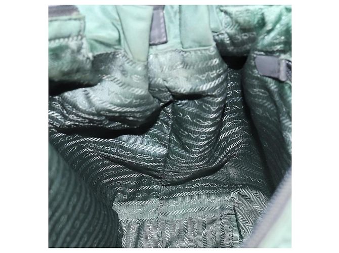 Sac à main PRADA Nylon Vert Or - vue 21