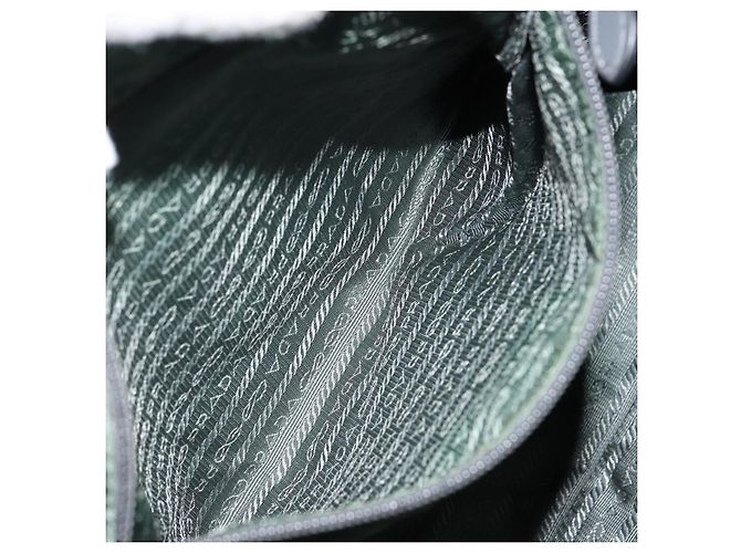 Sac à main PRADA Nylon Vert Or - vue 22