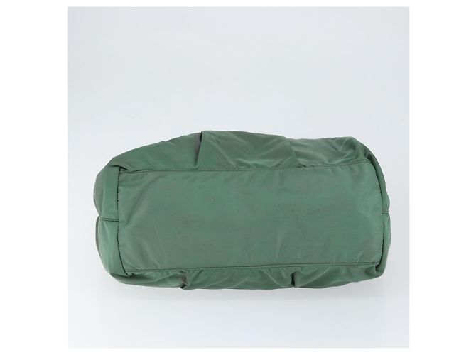 Sac à main PRADA Nylon Vert Or - vue 5