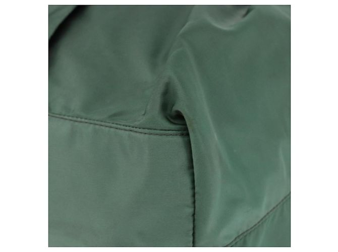 Sac à main PRADA Nylon Vert Or - vue 9