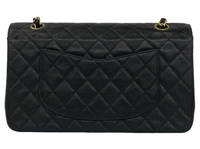 Borsa a tracolla 2-way Chanel in pelle di vitello grana nera Nero - vista 3