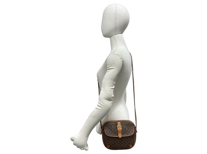Céline Sac à épaule Celine Vintage Macadam motif Blazon Marron - vue 2