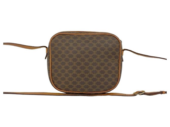 Céline Sac à épaule Celine Vintage Macadam motif Blazon Marron - vue 3