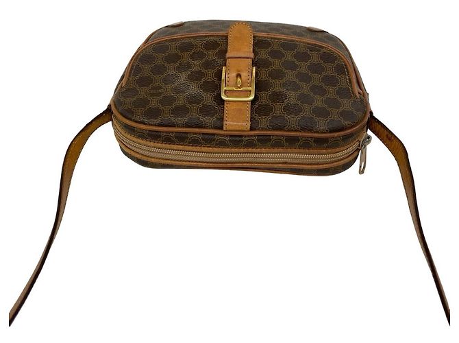 Céline Sac à épaule Celine Vintage Macadam motif Blazon Marron - vue 4
