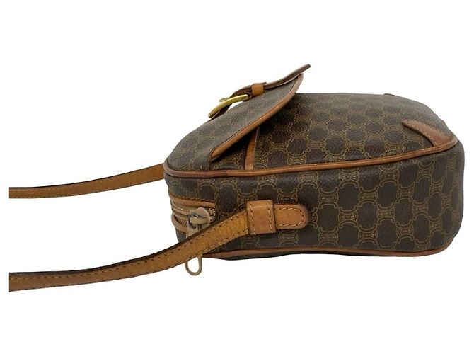 Céline Sac à épaule Celine Vintage Macadam motif Blazon Marron - vue 5