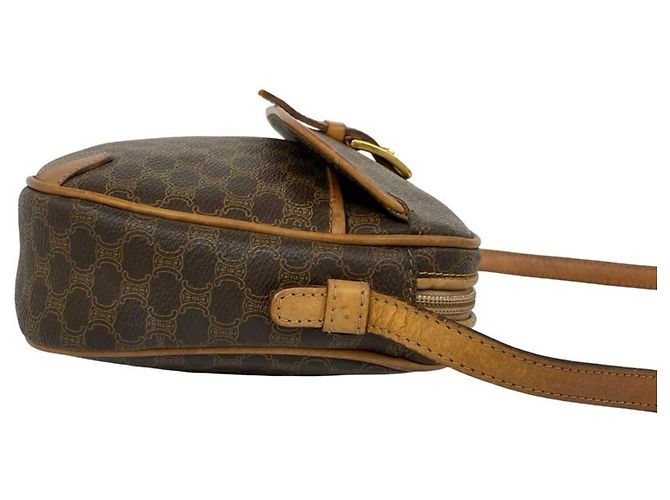 Céline Sac à épaule Celine Vintage Macadam motif Blazon Marron - vue 6
