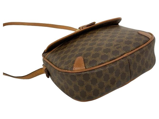 Céline Sac à épaule Celine Vintage Macadam motif Blazon Marron - vue 7