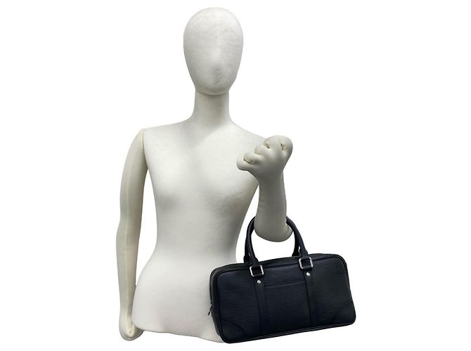 Bolso de mano Louis Vuitton Vivienne Long de piel Epi Negro - vista 2
