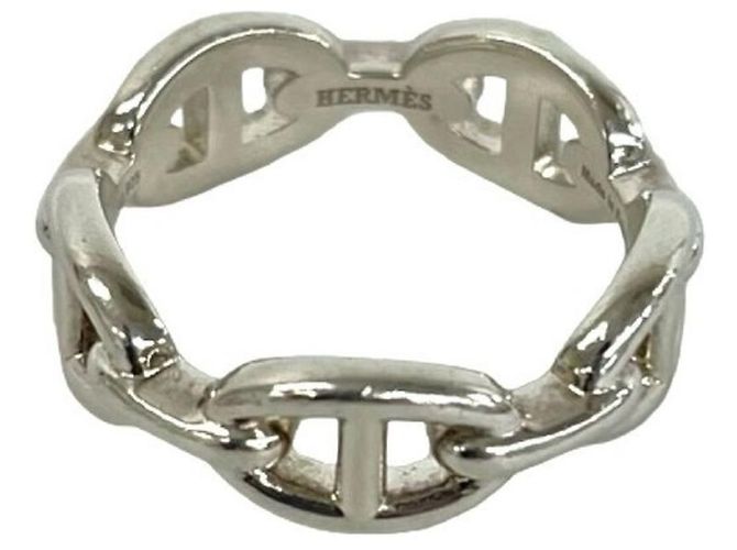 Ring Hermès Anel Hermes Chaine d'Ancre Enchainée PM Prata - vista 4