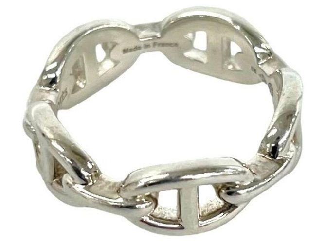 Ring Hermès Anel Hermes Chaine d'Ancre Enchainée PM Prata - vista 6