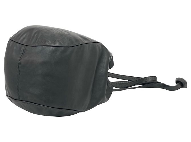 Loewe Vintage Anagram Logo Nappa Leder Semi-Shoulder Tote Bag Schwarz - Ansicht 8