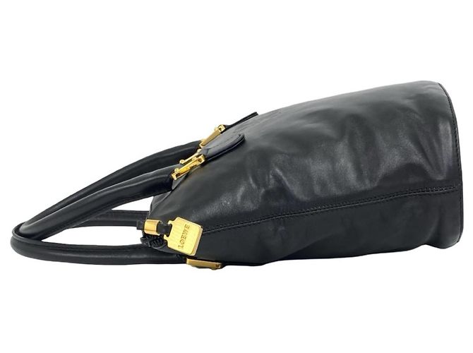 Borsa a mano in pelle Loewe Vintage Anagram Logo Mini Tote Bag Nero - vista 5