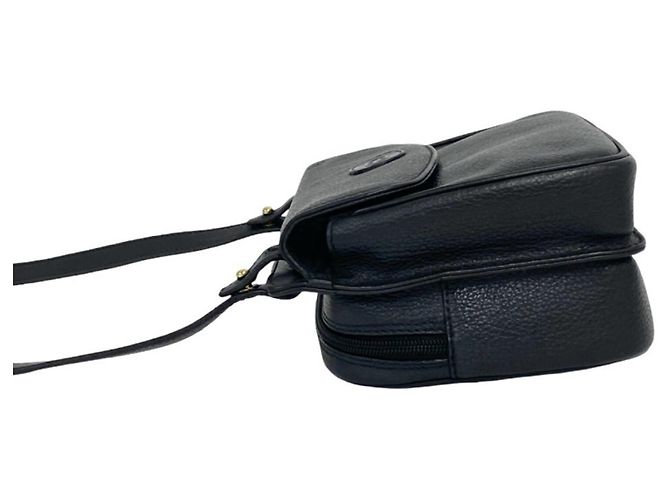 Gucci Vintage Schultertasche aus Leder in Schwarz mit Interlocking G Logo - Ansicht 5