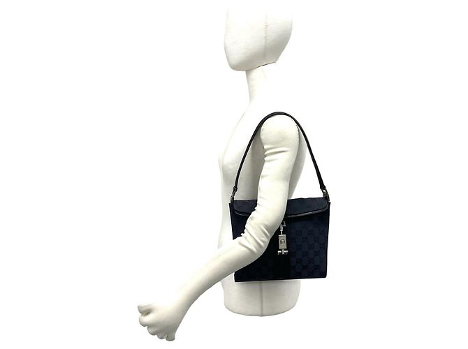 Bolsa de Ombro em Couro Gucci Jackie Preto - vista 2