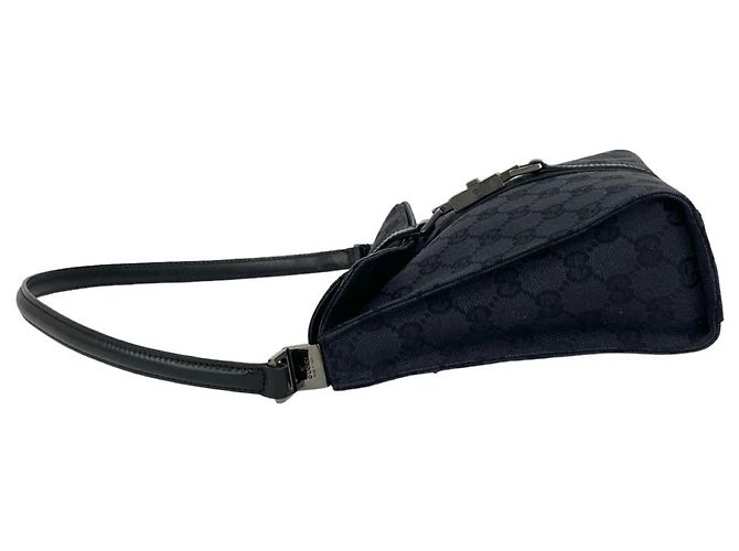 Bolsa de Ombro em Couro Gucci Jackie Preto - vista 5
