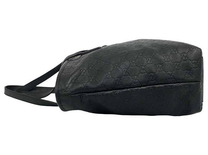 Borsa Tote GUCCI Guccissima in pelle Nero - vista 5