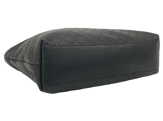 Borsa Tote GUCCI Guccissima in pelle Nero - vista 7