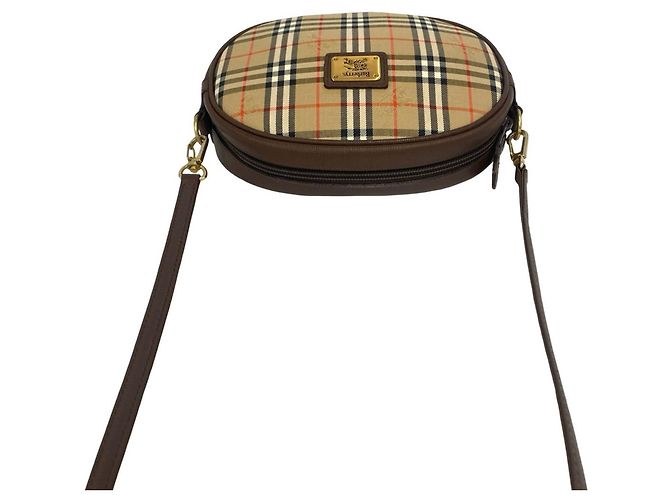 Burberry Nova Check Schultertasche aus Canvas und Leder Braun Beige - Ansicht 4