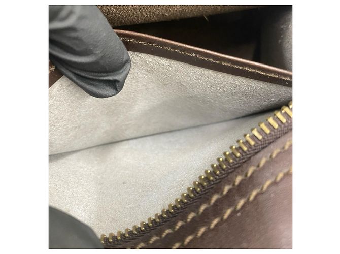 Céline Borsa a mano in pelle Celine Vintage C Macadam Pattern Marrone - vista 10