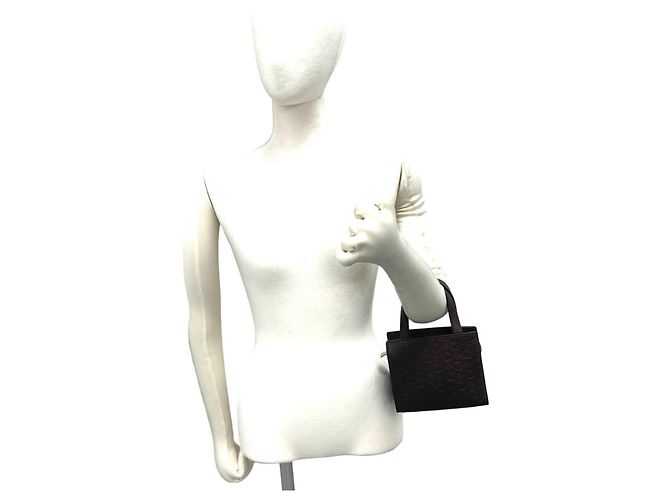 Céline Borsa a mano in pelle Celine Vintage C Macadam Pattern Marrone - vista 2