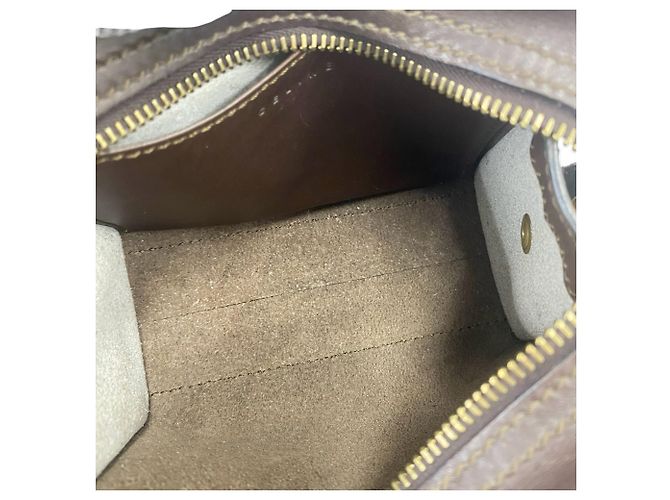 Céline Borsa a mano in pelle Celine Vintage C Macadam Pattern Marrone - vista 9