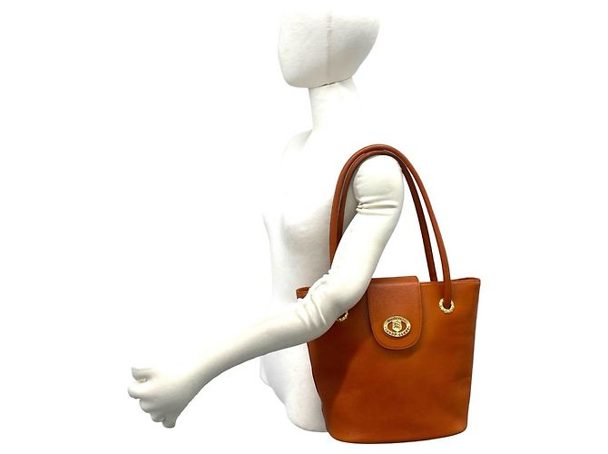 Borsa semi-spalla in pelle Burberry Shadow Horse Logo Arancione - vista 2