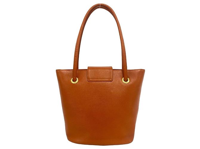 Borsa semi-spalla in pelle Burberry Shadow Horse Logo Arancione - vista 3