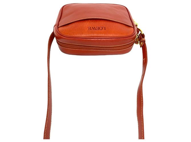 Loewe Vintage Velázquez Schultertasche aus Leder Rot - Ansicht 4