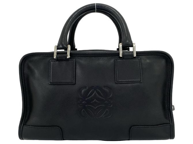 Loewe Amazona 28 Handtasche aus schwarzem Leder - Ansicht 3