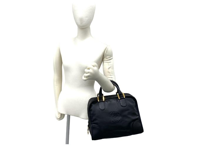 LOEWE Vintage Amazona Anagram Logo Lederhandtasche - Ansicht 2