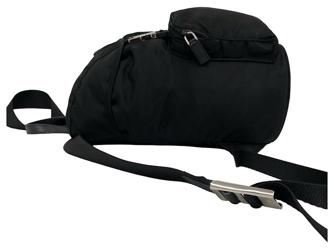 Saffiano Sac à dos Prada avec logo triangle Noir - vue 5