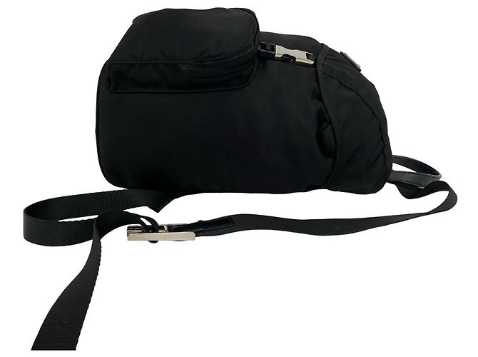 Saffiano Sac à dos Prada avec logo triangle Noir - vue 6