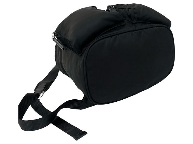 Saffiano Sac à dos Prada avec logo triangle Noir - vue 7
