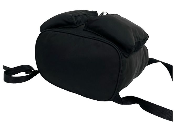 Saffiano Sac à dos Prada avec logo triangle Noir - vue 8